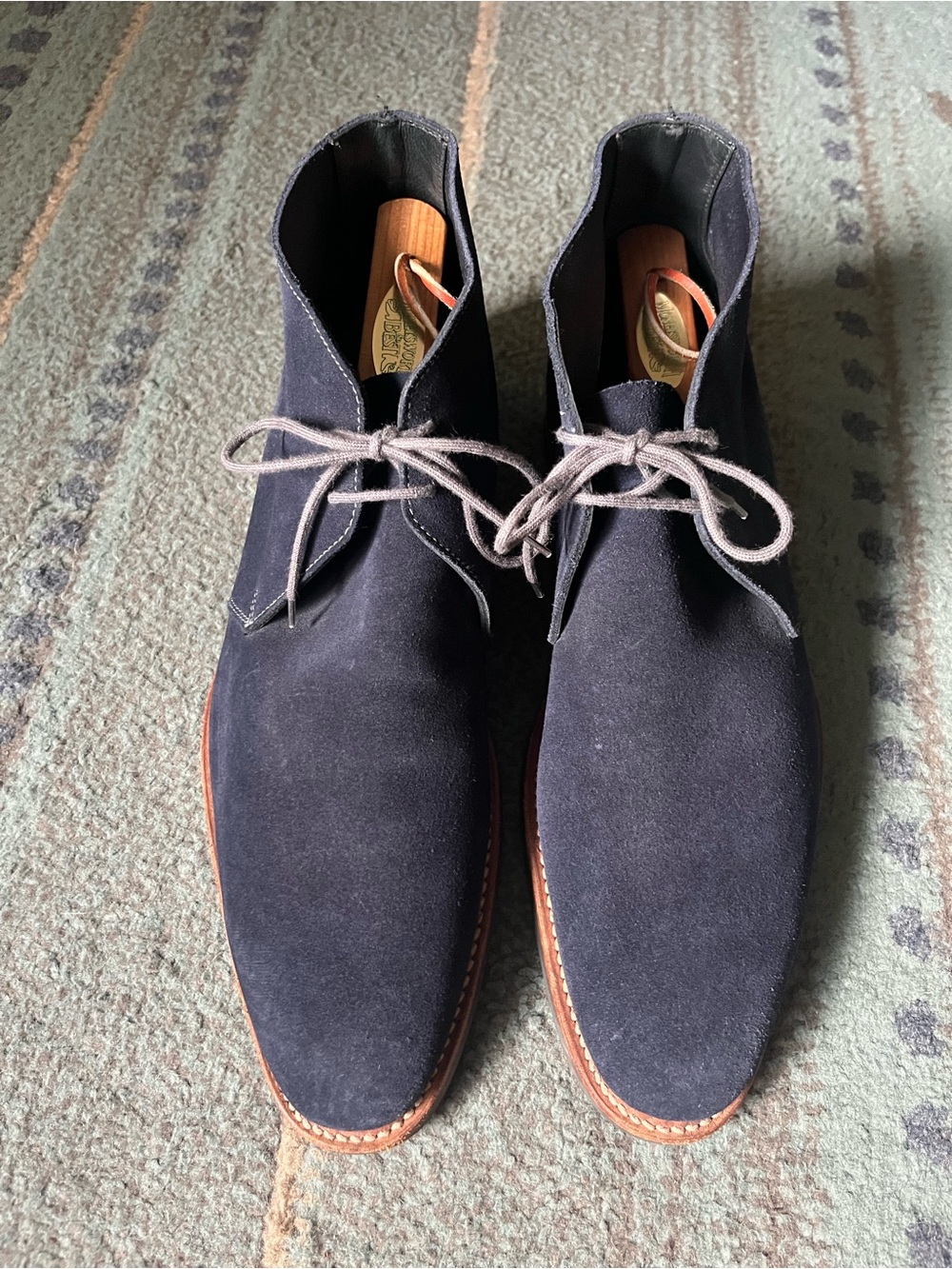 Crockett & Jones Blue Chukkah Boots - Made in England - UK9 / US10